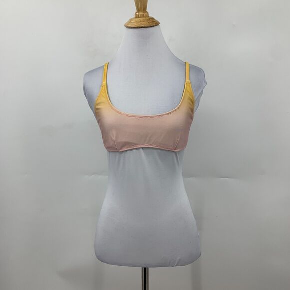 Triangl Shimmer Bikini Top Womens M Medium Sunrise Low Scoop Adjustable Strap - Picture 2 of 12
